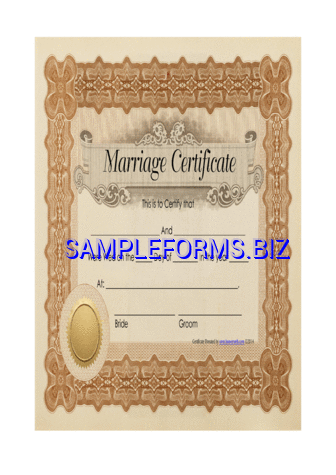 Marriage Certificate 3 pdf free